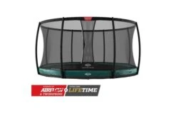 BERG Elite InGround 430 Groen + Veiligheidsnet Deluxe