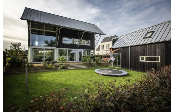 BERG Favorit InGround Trampoline Sports 430 Zwart 2 BERG Favorit InGround Trampoline Sports 430 Zwart - Afbeelding 2