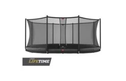 BERG Grand Favorit InGround 520x345 Grijs + Veiligheidsnet Comfort