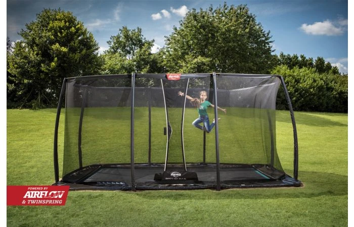 BERG Ultim Elite FlatGround 500x300 Grijs + Veiligheidsnet Deluxe Xl 2 BERG Ultim Elite FlatGround 500x300 Grijs + Veiligheidsnet Deluxe Xl - Afbeelding 2