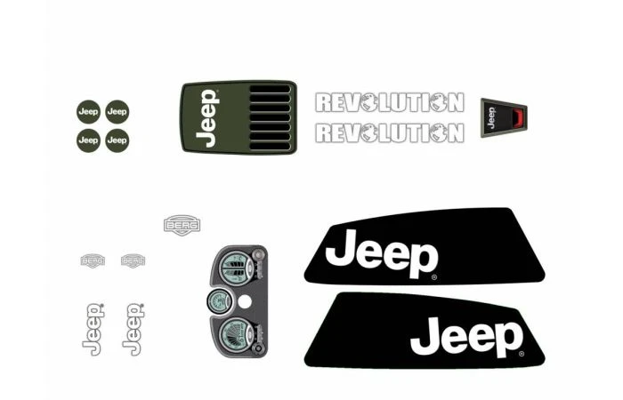 Berg XL Frame - Stickerset Jeep® Revolution 1 Berg XL Frame - Stickerset Jeep® Revolution