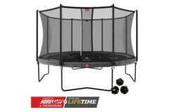 BERG Champion Regular 430 Grijs Levels + Veiligheidsnet Comfort