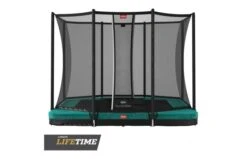 BERG Ultim Favorit InGround 280x190 Groen + Veiligheidsnet Comfort