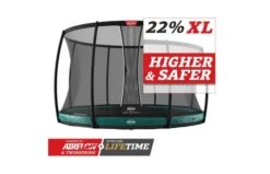 BERG Elite InGround 430 Groen + Veiligheidsnet Deluxe Xl