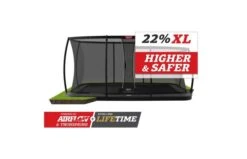BERG Ultim Elite FlatGround 500x300 Grijs + Veiligheidsnet Deluxe Xl
