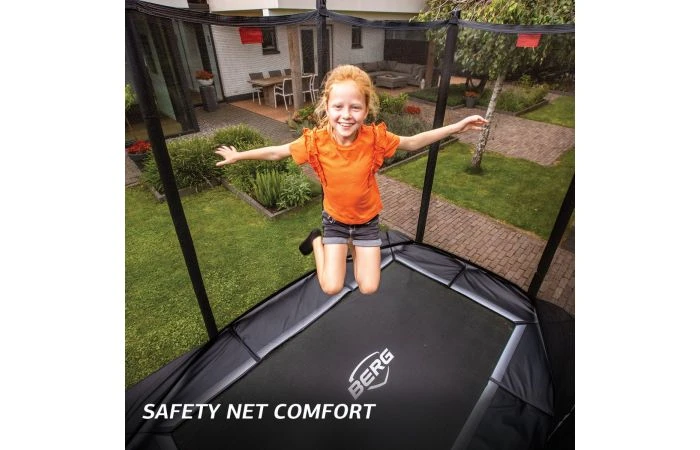 BERG Ultim Favorit InGround 330 Zwart + Veiligheidsnet Comfort 2 BERG Ultim Favorit InGround 330 Zwart + Veiligheidsnet Comfort - Afbeelding 2