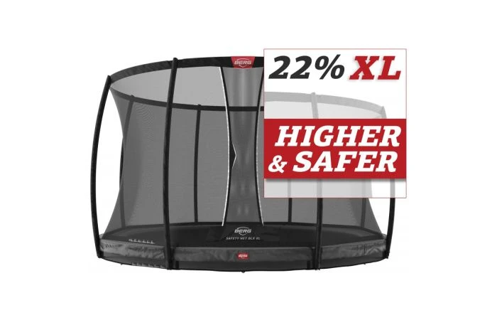 BERG Champion InGround 430 Grijs + Veiligheidsnet Deluxe Xl 1 BERG Champion InGround 430 Grijs + Veiligheidsnet Deluxe Xl