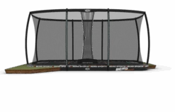 BERG Ultim Pro Bouncer FlatGround 500 + Veiligheidsnet Deluxe XL