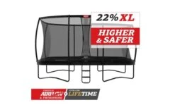 BERG Ultim Elite Regular 500x300 Zwart + Veiligheidsnet Deluxe Xl